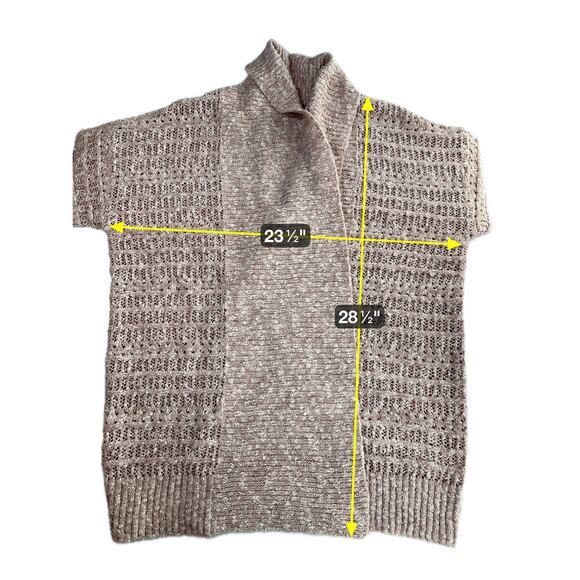 NWT Frye Pale Mauve Open Knit Open Front Long Line Cardigan Womens Size Medium M - Picture 10 of 10